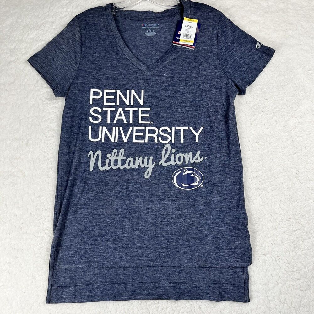 Champion Penn State Nittany Lions Blue Gray Heather T-Shirt Women's Size Medium